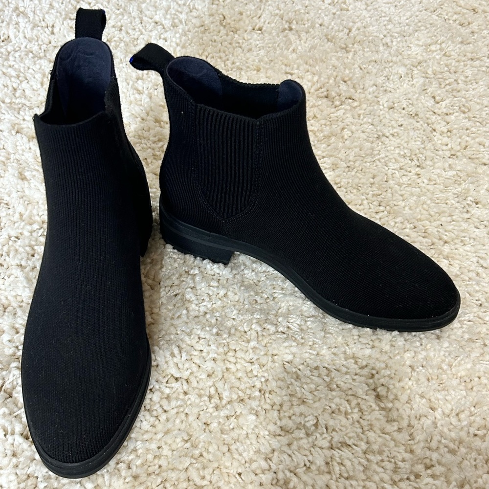 EUC Rothy’s Lug Boot Onyx Black